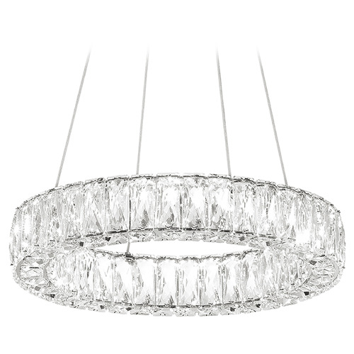 Crystorama Lighting Crystorama Lighting Kinsley Polished Chrome LED Pendant Light ED3541801CH