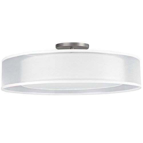 AFX Lighting Afx Lighting Cortez Satin Nickel LED Semi-Flushmount Light CZF2432LAJUDSN-WHWH