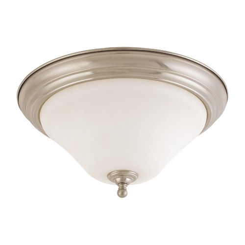 Dupont 15-Inch Brushed Nickel Flush Mount by Nuvo Lighting