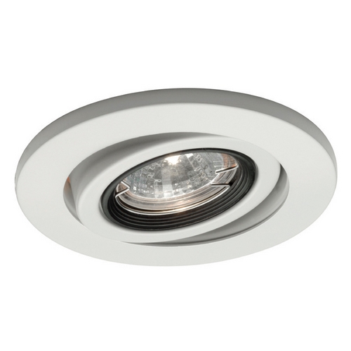 4-Inch Round Eyeball & Gimbal Ring White Recessed Trim by WAC Lighting