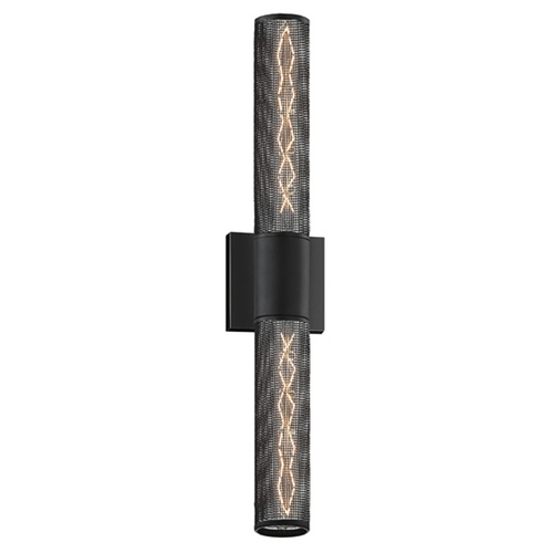 Gotham Textured Black Sconce by Sonneman Lighting