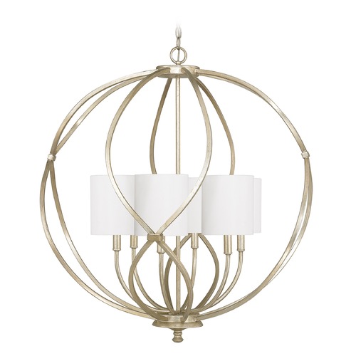 Capital Lighting Bailey 32-Inch Shaded Orb Pendant in Winter Gold by Capital Lighting 4720WG-565