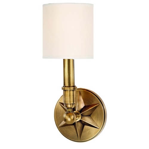 Hudson Valley Lighting Bethesda Aged Brass Sconce by Hudson Valley Lighting 4081-AGB-WS