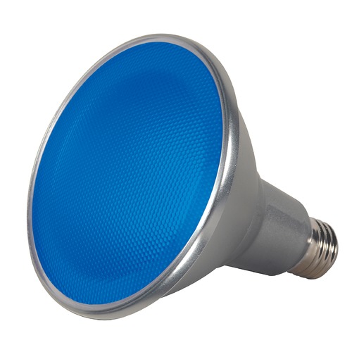 Satco Lighting Blue 15W Medium Base LED Bulb PAR38 40 Degree Beam Spread Dimmable S9482