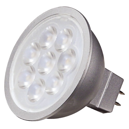 Satco Lighting 6.5W LED MR16 LED 2700K 500 Lumens GU5.3 Base 12V AC/DC Dimmable by Satco Lighting S9490