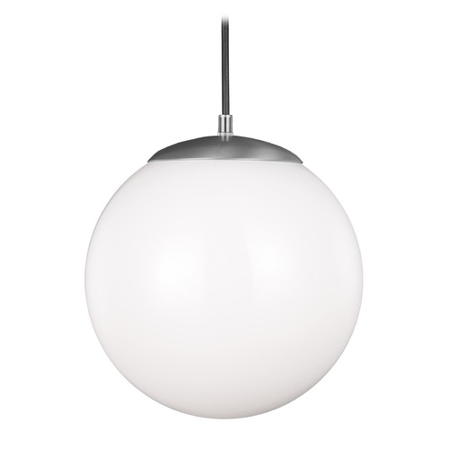 Generation Lighting Mid-Century Modern Pendant Light Aluminum Hanging Globe by 6022-04
