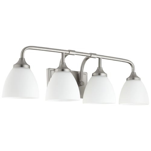 Quorum Lighting Enclave Satin Nickel Bathroom Light by Quorum Lighting 5059-4-65