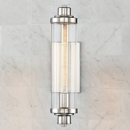 Savoy House Pike 17.75-Inch High Sconce in Polished Nickel by Savoy House 9-16000-1-109