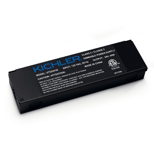 LED Power Supply 24V Textured Black Under Cabinet Transformer by Kichler Lighting