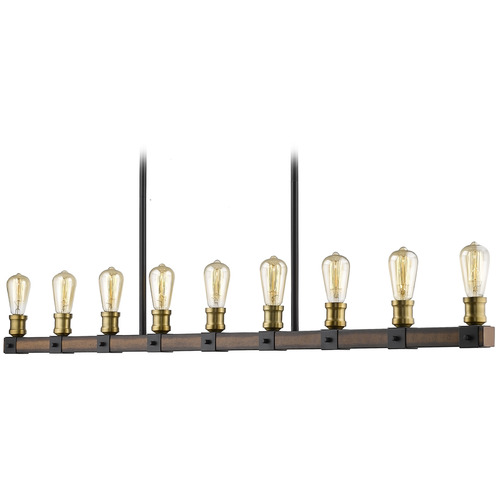 Kirkland Rustic Mahogany Linear Light by Z-Lite