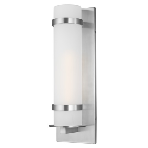 Generation Lighting Alban Satin Aluminum Outdoor Wall Light by Generation Lighting 8718301-04