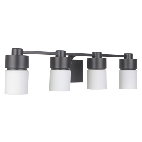 District Flat Black Bathroom Light by Craftmade Lighting