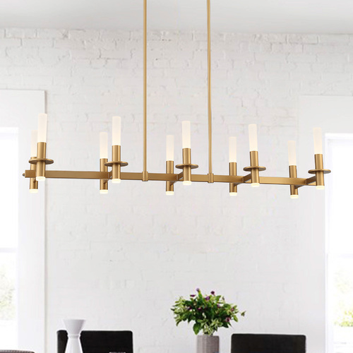 Eurofase Lighting Torna Coffee Gold LED Island Light by Eurofase Lighting 38441-011