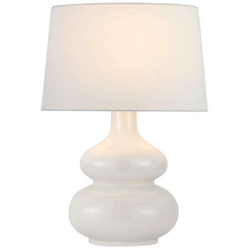 Visual Comfort Signature Collection Chapman & Myers Lismore Medium Table Lamp in Ivory by Visual Comfort Signature CHA8686IVOL