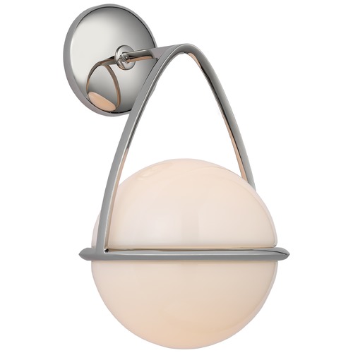 Visual Comfort Signature Collection Aerin Lisette Bracketed Sconce in Polished Nickel by Visual Comfort Signature ARN2362PNWG