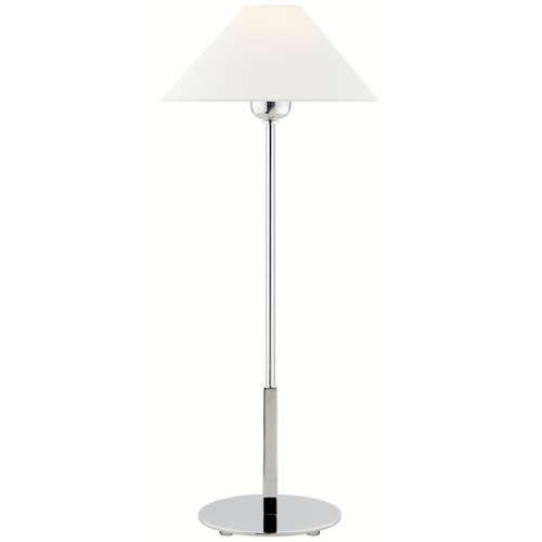 Visual Comfort Signature Collection Hackney Polished Nickel Table Lamp with Coolie Shade