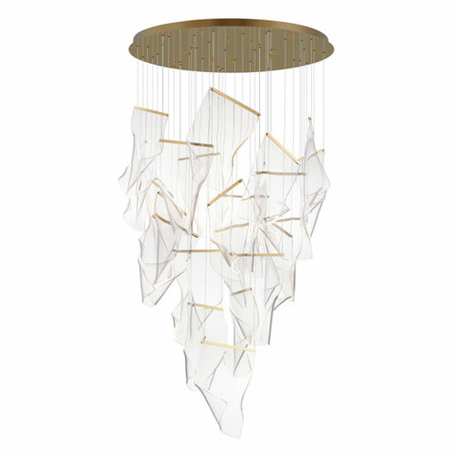 Rinkle 24-Light LED Pendant in French Gold by ET2 Lighting