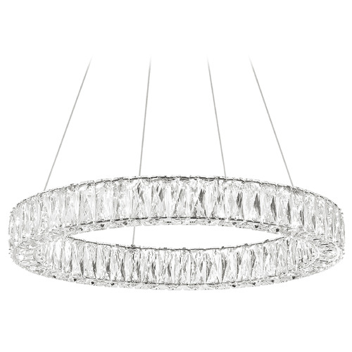 Crystorama Lighting Crystorama Lighting Kinsley Polished Chrome LED Pendant Light ED3542401CH