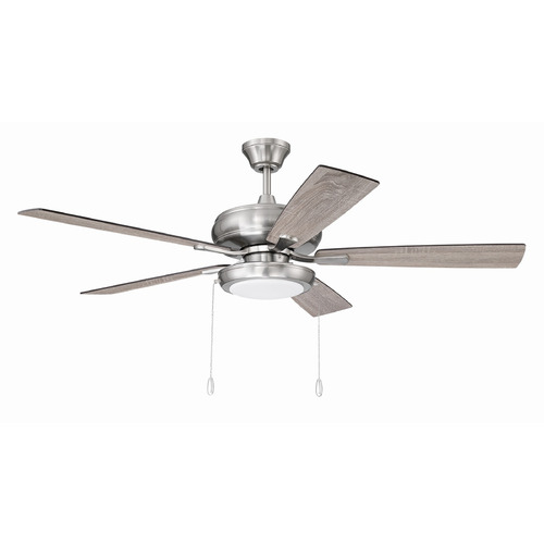 Craftmade Lighting Craftmade Lighting Eos Brushed Polished Nickel LED Ceiling Fan with Light ECF119BNK5-DWWLN