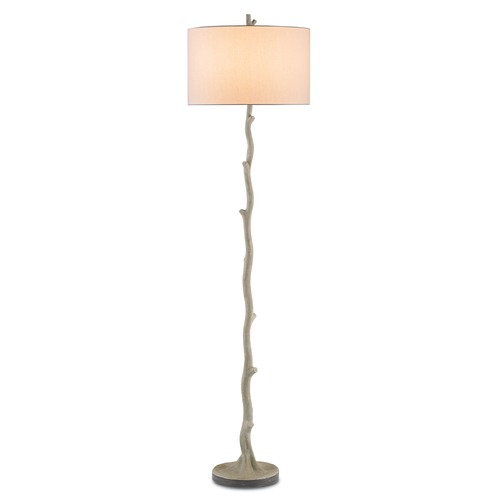 Beaujon Floor Lamp in Polished/Aged Steel by Currey & Company