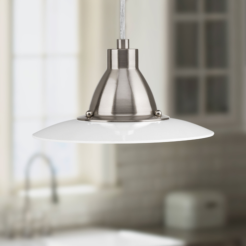 Progress Lighting Avant Brushed Nickel LED Mini Pendant by Progress Lighting P5072-0930K9