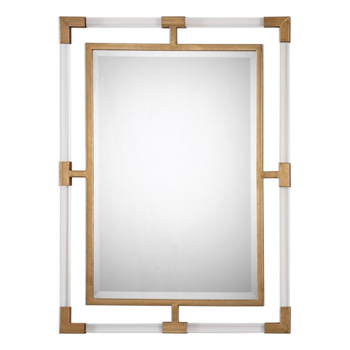 Balkan Modern Gold Wall Mirror by Uttermost Lighting