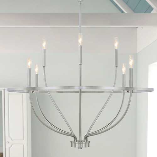 Greyson 8-Light Chandelier in Brushed Nickel by HomePlace by Capital Lighting
