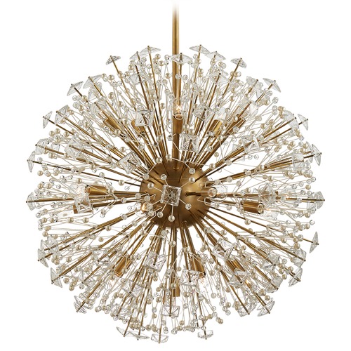 Visual Comfort Signature Collection Kate Spade New York Dickinson Chandelier in Brass by Visual Comfort Signature KS5006SBCG