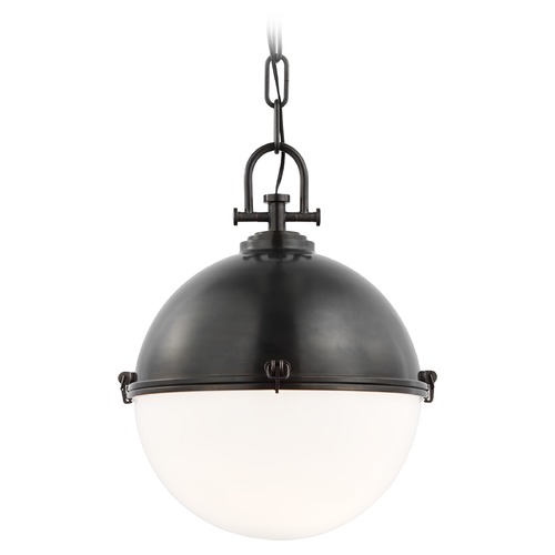 Visual Comfort Signature Collection Chapman & Myers Adrian XL Globe Pendant in Bronze by Visual Comfort Signature CHC5491BZWG