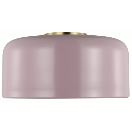 Visual Comfort Studio Collection Malone Rose & Satin Brass Flushmount Light