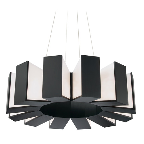 Modern Forms by WAC Lighting Chronos Black LED Chandelier by Modern Forms PD-75934-BK