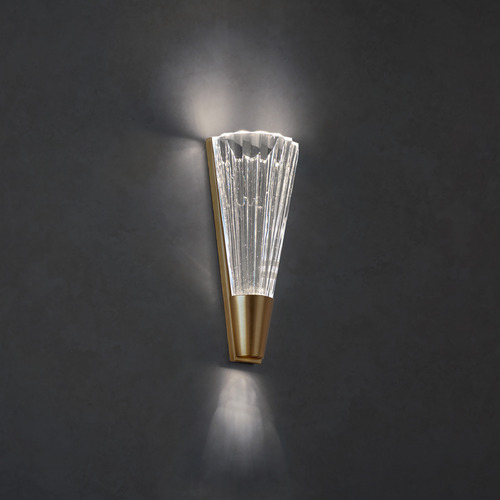 Origami Aged Brass LED Sconce by Schonbek Lighting
