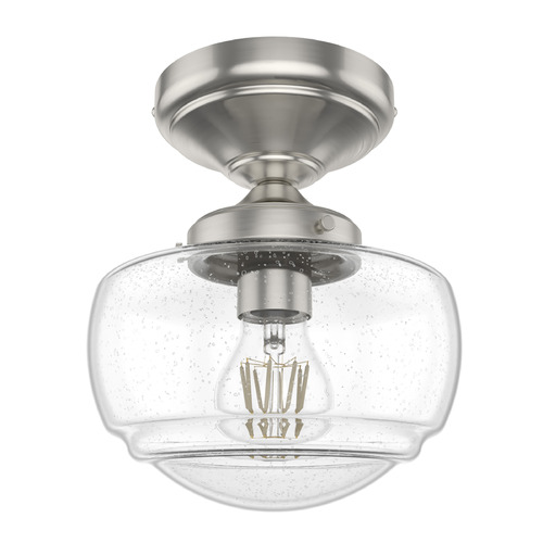 Hunter Fan Company Saddle Creek Brushed Nickel Semi-Flushmount Light