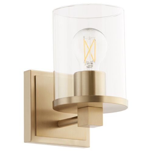 Bolton Aged Brass Sconce by Quorum Lighting