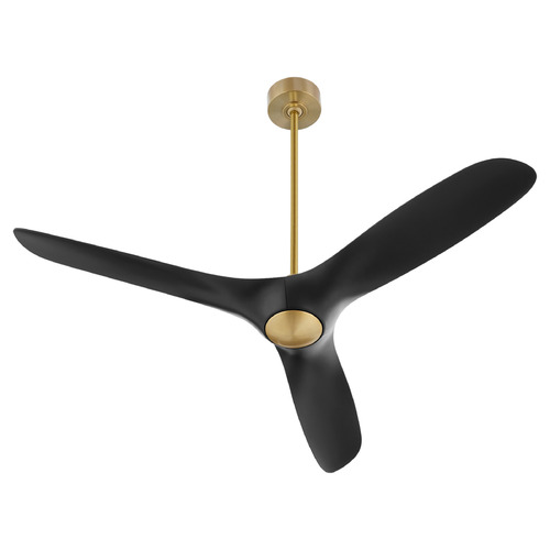 Oxygen Province Aged Brass Ceiling Fan Without Light