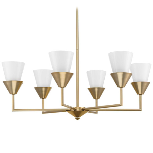Progress Lighting Point Dume 5-Light Painted Bronze Chandelier