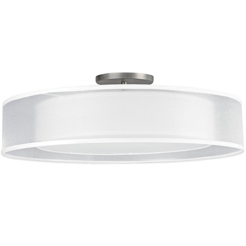 Afx Lighting Cortez Satin Nickel LED Semi-Flushmount Light