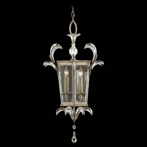 Fine Art Lamps Beveled Arcs Silver Leaf Pendant Light