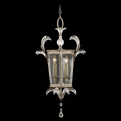 Fine Art Lamps Fine Art Lamps Beveled Arcs Silver Leaf Pendant Light 705440ST