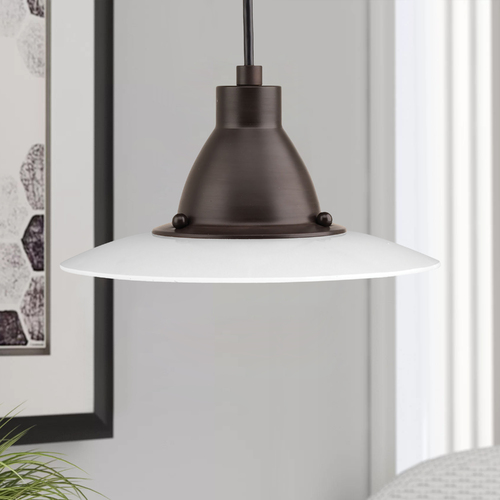 Avant Antique Bronze LED Mini Pendant by Progress Lighting