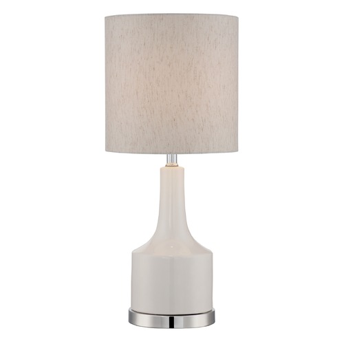 Lite Source Lighting Ruana Chrome & White Table Lamp by Lite Source Lighting LS-22944