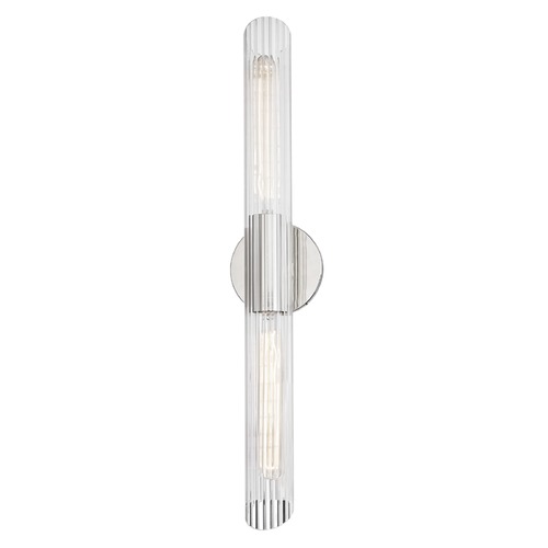 Cecily Sconce in Polished Nickel by Mitzi by Hudson Valley