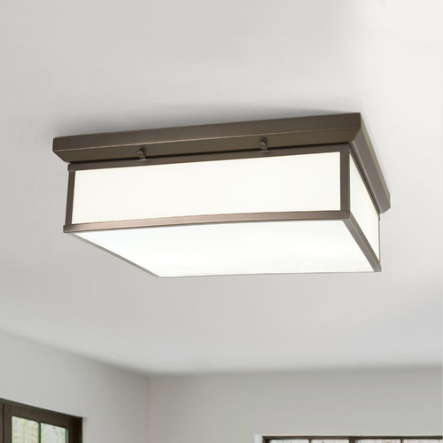 Harvard Court Bronze LED Flush Mount by Minka Lavery