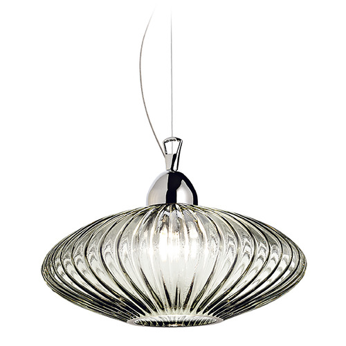 Eurofase Lighting Lorella 12-Inch Glass Pendant in Smoke by Eurofase Lighting 30458-017