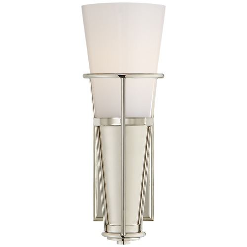 Visual Comfort Signature Collection Thomas OBrien Robinson Sconce in Polished Nickel by Visual Comfort Signature TOB2751PNWG