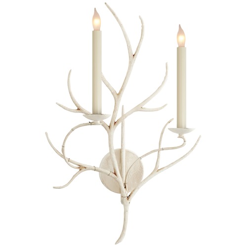 Visual Comfort Signature Collection E.F. Chapman Branch Sconce in Old White by Visual Comfort Signature CHD2470OW