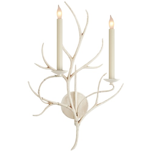 E.F. Chapman Branch Sconce in Old White by Visual Comfort Signature
