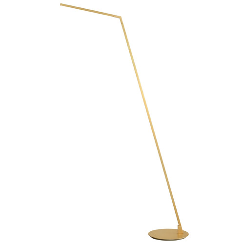 Miter Brushed Gold LED Swing Arm Lamp by Kuzco Lighting