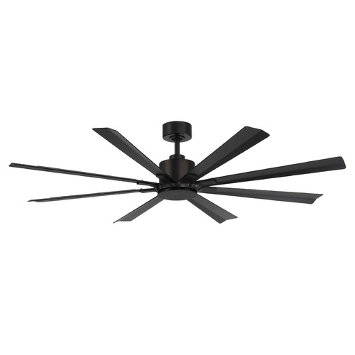 Modern Forms by WAC Lighting Modern Forms Size Matters Matte Black Ceiling Fan Without Light FR-W2403-65-MB