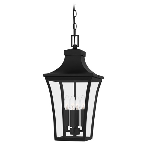 Quoizel Lighting Quentin Earth Black Mini-Pendant Light with Square Shade